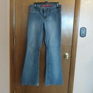 Mudd flare stretch jeans size 9 fit long